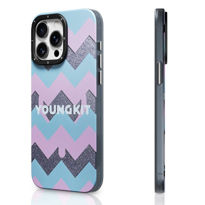 iPhone 15 Pro Kılıf M-safe Şarj Özellikli Youngkit Star Dazzle Serisi Kılıf