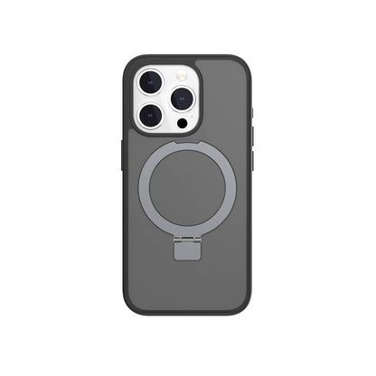 iPhone 15 Pro Kılıf M-safe Şarj Özellikli Yüzük Standlı Lisanslı Switcheasy Magstand-M Kılıf