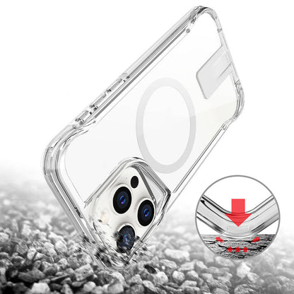 iPhone 15 Pro Kılıf M-safe Şarj Özellikli Zore T-Max Standlı Kılıf