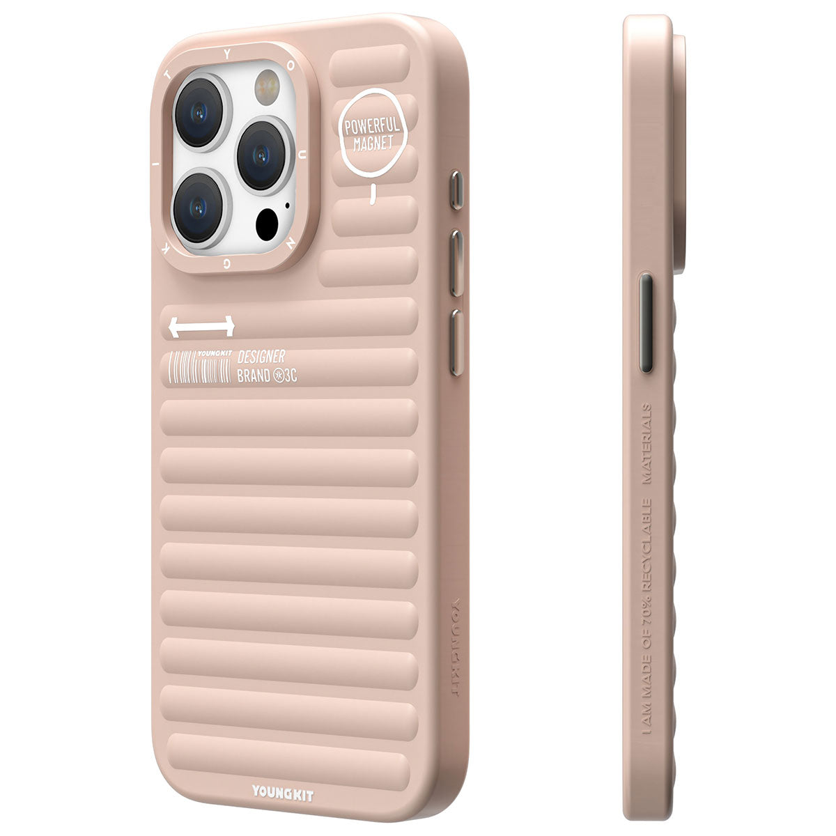iPhone 15 Pro Kılıf Mat Renkli Tasarım YoungKit Original Serisi Kılıf