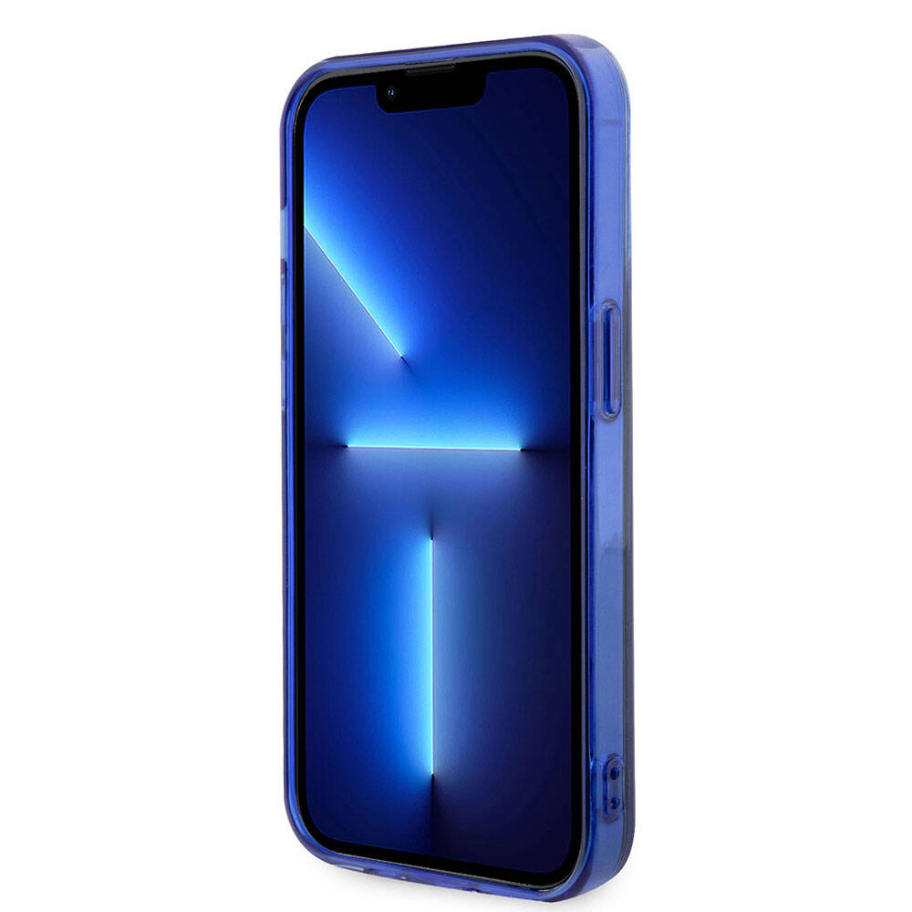 iPhone 15 Pro Kılıf Mercedes Benz Orijinal Lisanslı M-safe Şarj Özellikli Çift Katmanlı Mavi Yıldız Desenli Kılıf