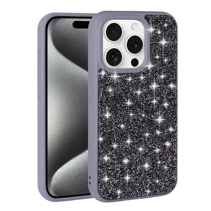 iPhone 15 Pro Kılıf Parlak Taşlı Tasarım Zore Pırlanta Kılıf