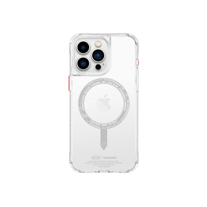 iPhone 15 Pro Kılıf SkinArma Şeffaf Airbag Tasarımlı M-safe Şarj Özellikli Saido Kılıf