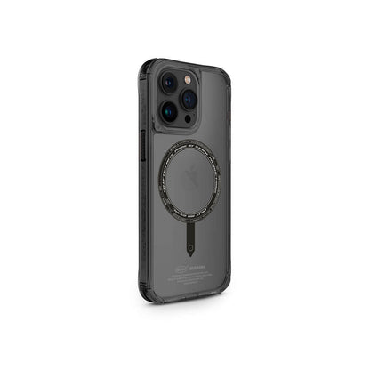 iPhone 15 Pro Kılıf SkinArma Şeffaf M-safe Şarj Özellikli Kado Kartlıklı Saido Kılıf