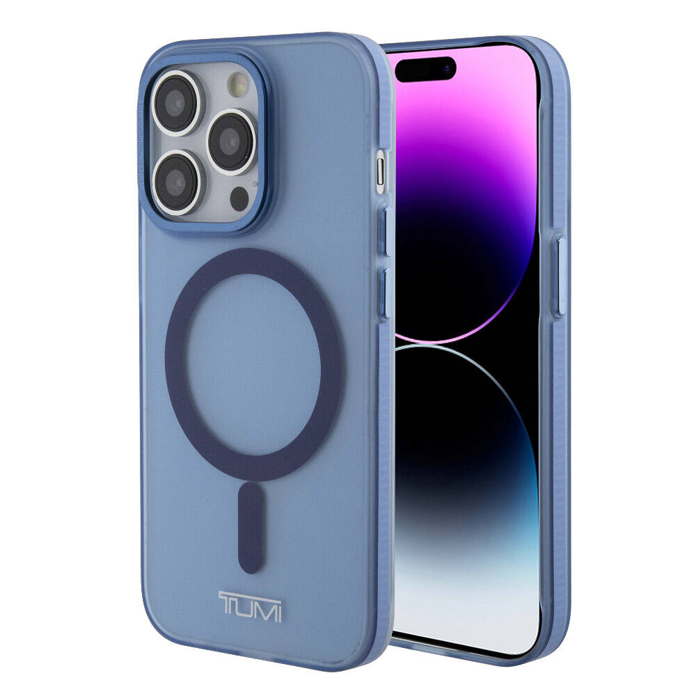 iPhone 15 Pro Kılıf TUMI orijinal Lisanslı M-safe Şarj Özellikli Buzlu Mat Kılıf