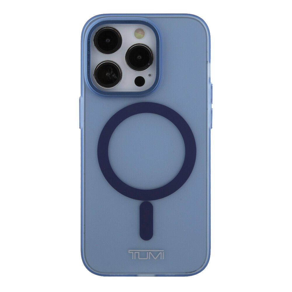 iPhone 15 Pro Kılıf TUMI orijinal Lisanslı M-safe Şarj Özellikli Buzlu Mat Kılıf