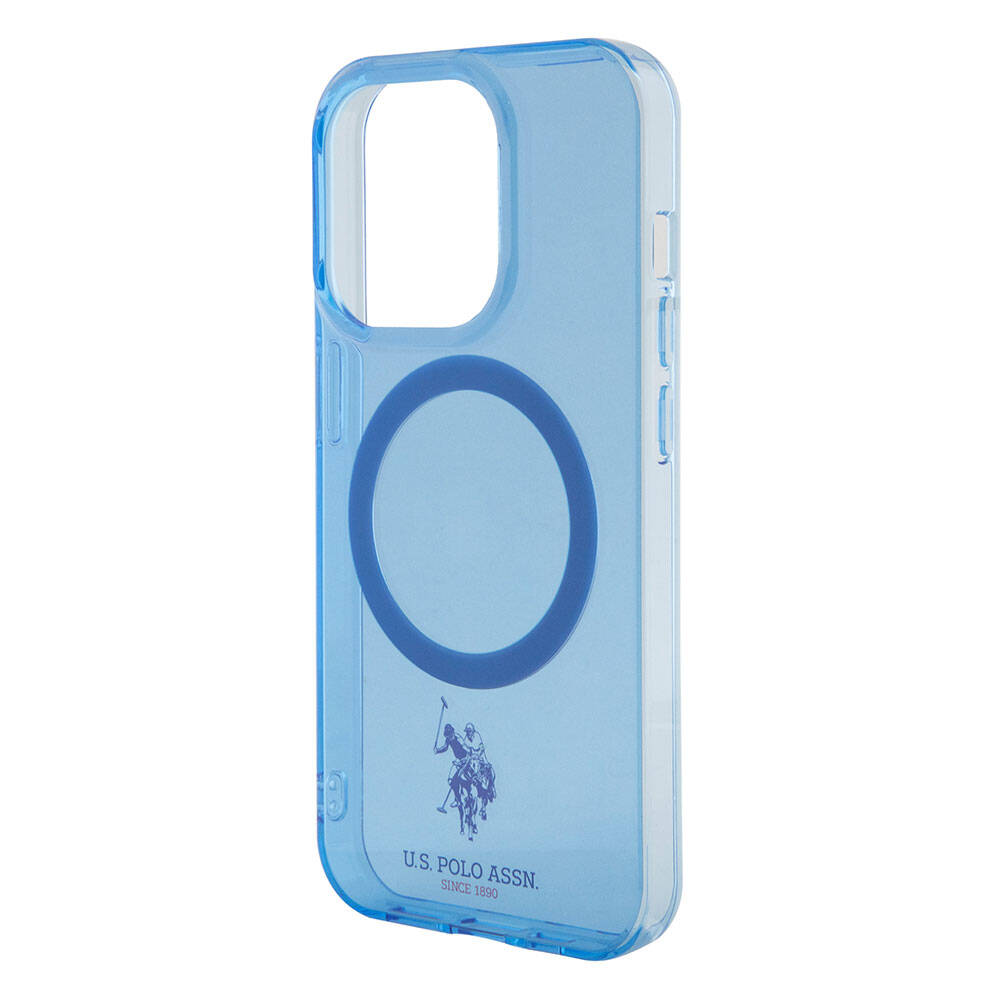 iPhone 15 Pro Kılıf U.S. Polo Assn. Orijinal Lisanslı M-safe Şarj Özellikli Transparan Tasarım Kılıf