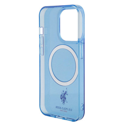 iPhone 15 Pro Kılıf U.S. Polo Assn. orijinal Lisanslı M-safe Şarj Özellikli Transparan Tasarım Kılıf