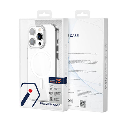 iPhone 15 Pro Kılıf Wiwu BC-022 M-safe Şarj Özellikli Şeffaf Transparan Kılıf