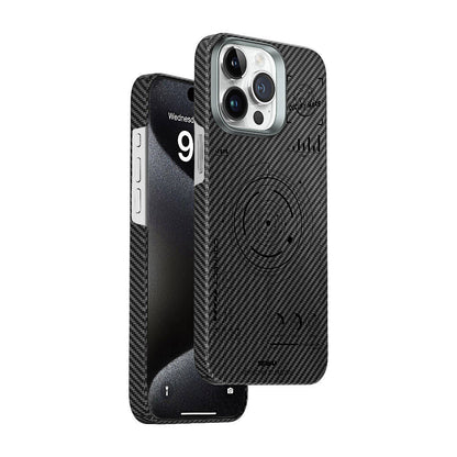 iPhone 15 Pro Kılıf Wiwu HHX-016 Karbon Fiber 600D Mars Kılıf