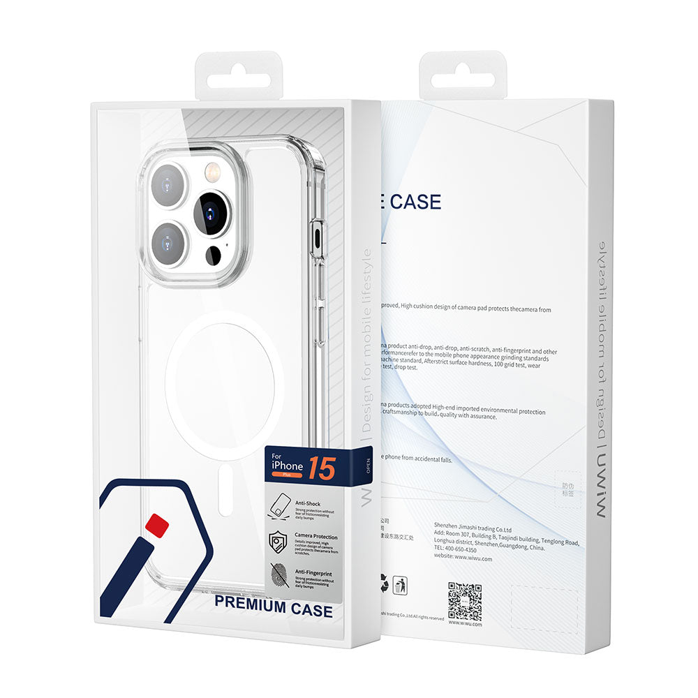 iPhone 15 Pro Kılıf Wiwu MCC-101 Magnetic Crystal Sert PC Kılıf