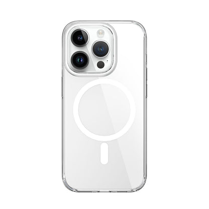 iPhone 15 Pro Kılıf Wiwu ZYS-013 M-safe Şarj Özellikli Renkli Kamera Çerçeveli Şeffaf Jelly Kılıf