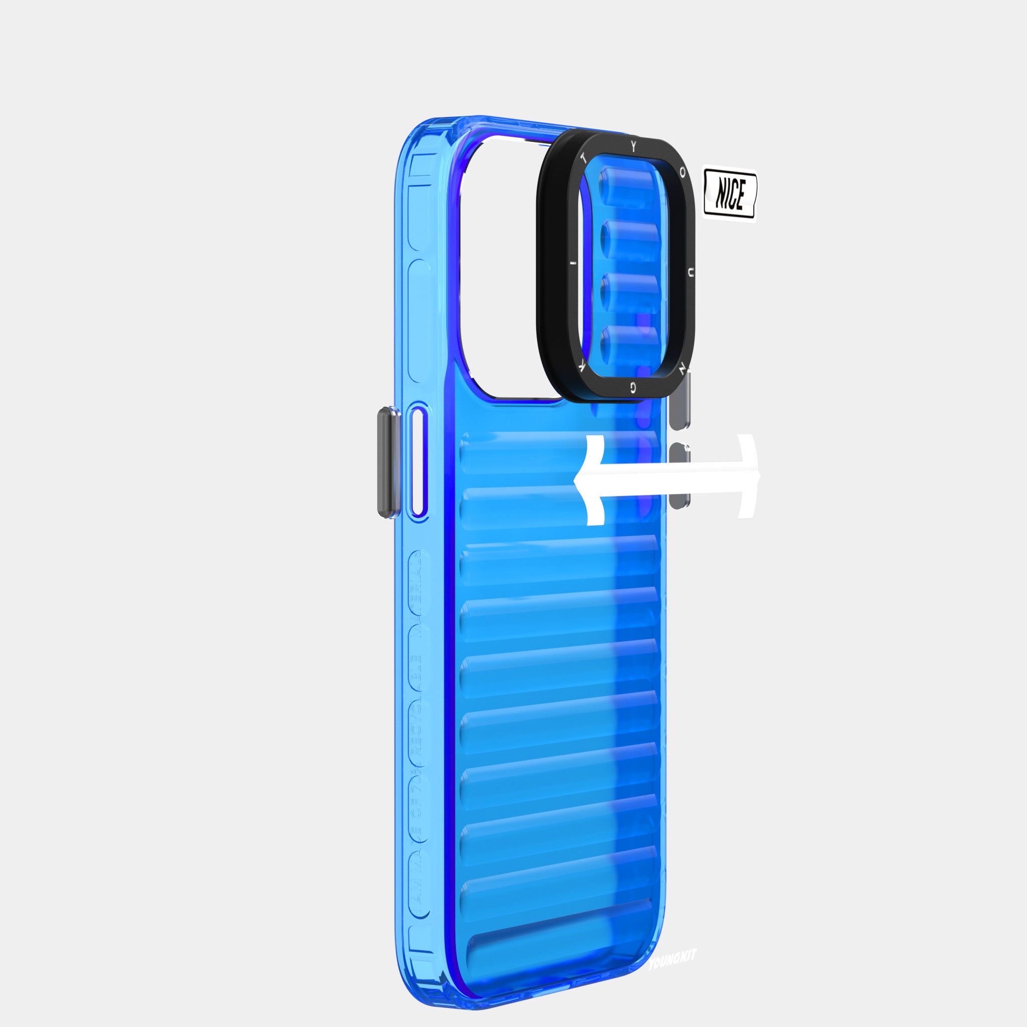 iPhone 15 Pro Kılıf YoungKit Luggage FireFly Serisi Kılıf