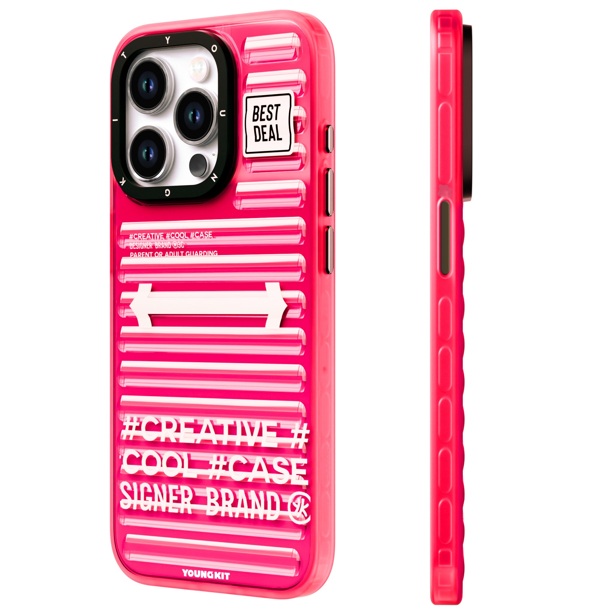 iPhone 15 Pro Kılıf YoungKit Luggage FireFly Serisi Kılıf