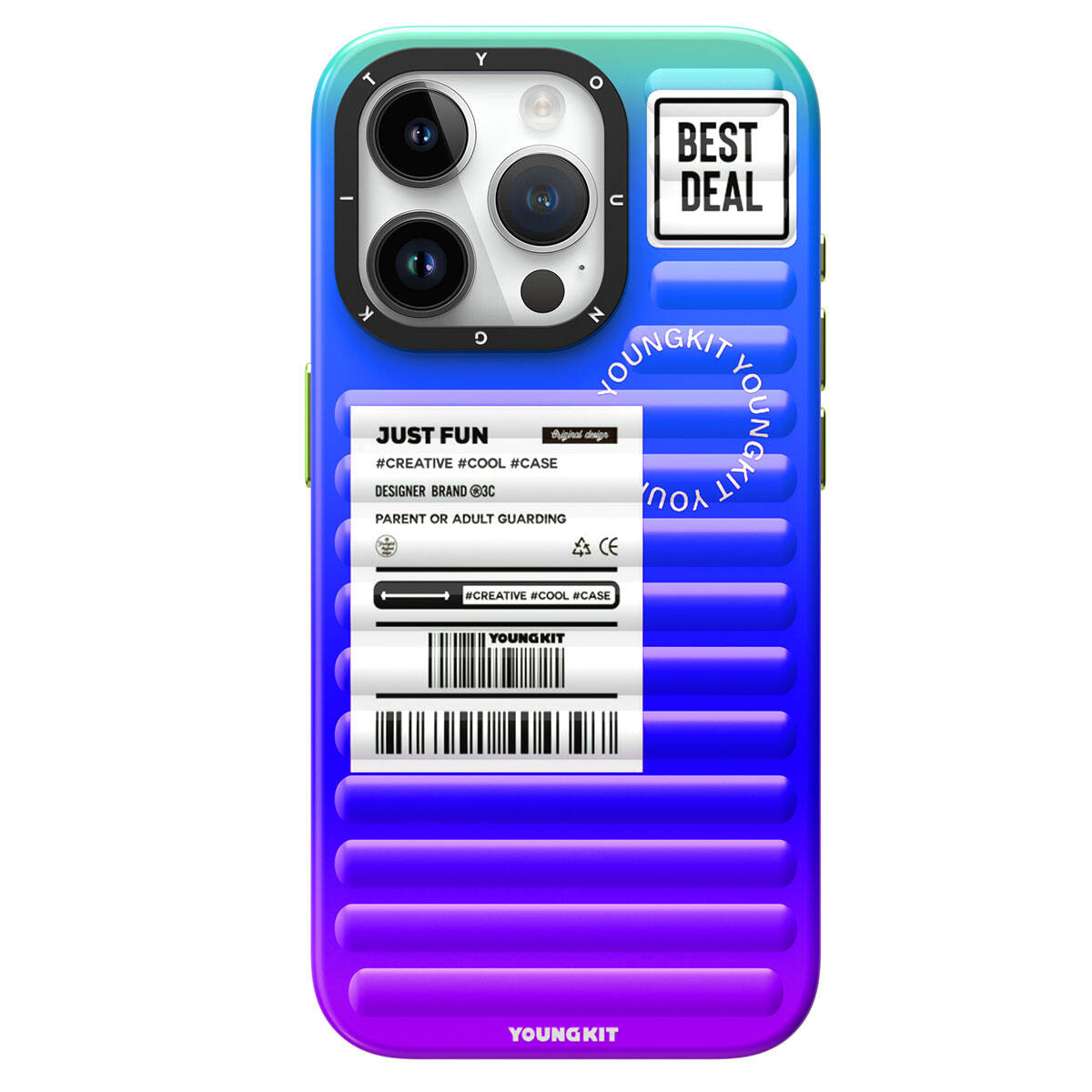 iPhone 15 Pro Kılıf YoungKit The Secret Color Serisi Kılıf