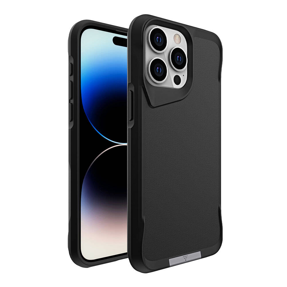 iPhone 15 Pro Kılıf Zore Airbag Kenarlı T-Max Mat Standlı Kılıf