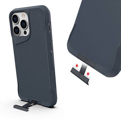 iPhone 15 Pro Kılıf Zore Airbag Kenarlı T-Max Mat Standlı Kılıf