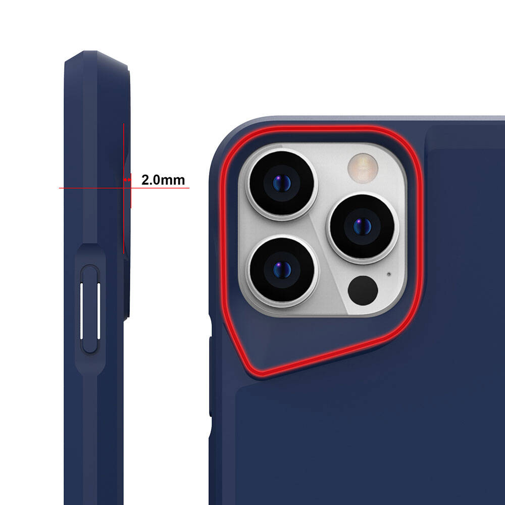 iPhone 15 Pro Kılıf Zore Airbag Kenarlı T-Max Mat Standlı Kılıf