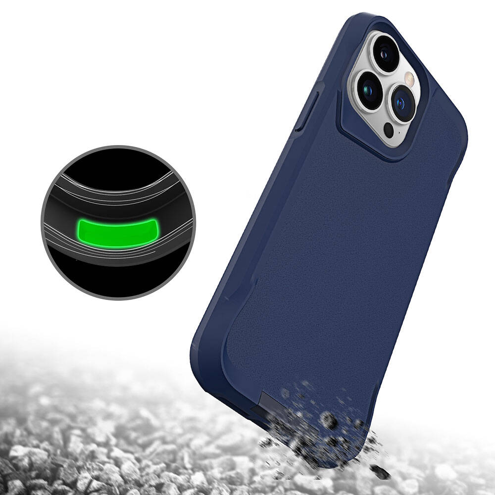 iPhone 15 Pro Kılıf Zore Airbag Kenarlı T-Max Mat Standlı Kılıf