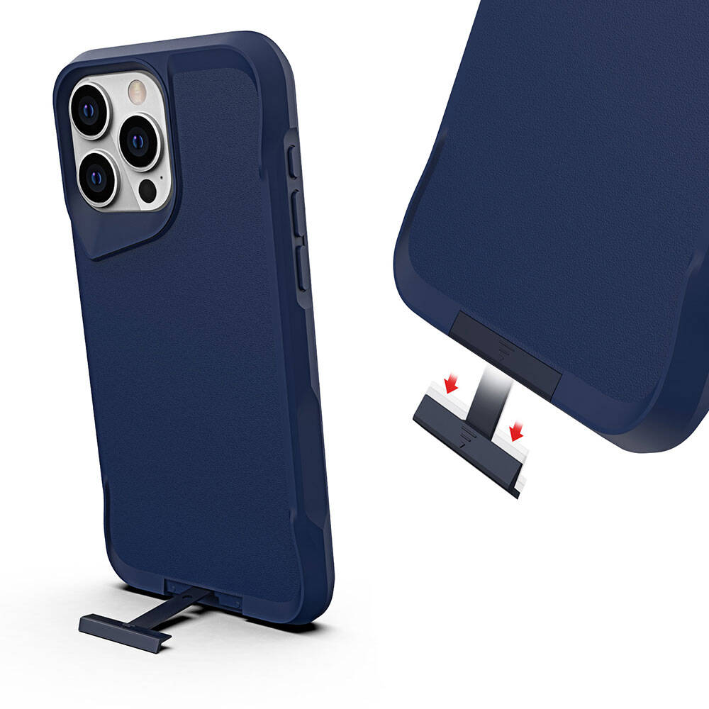 iPhone 15 Pro Kılıf Zore Airbag Kenarlı T-Max Mat Standlı Kılıf