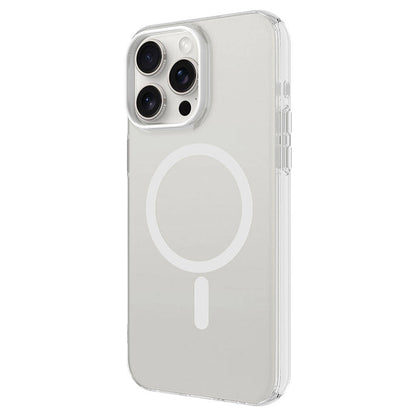 iPhone 15 Pro Kılıf Zore M-safe Şarj Özellikli Buzlu Transparan C-Pro Sert Kılıf