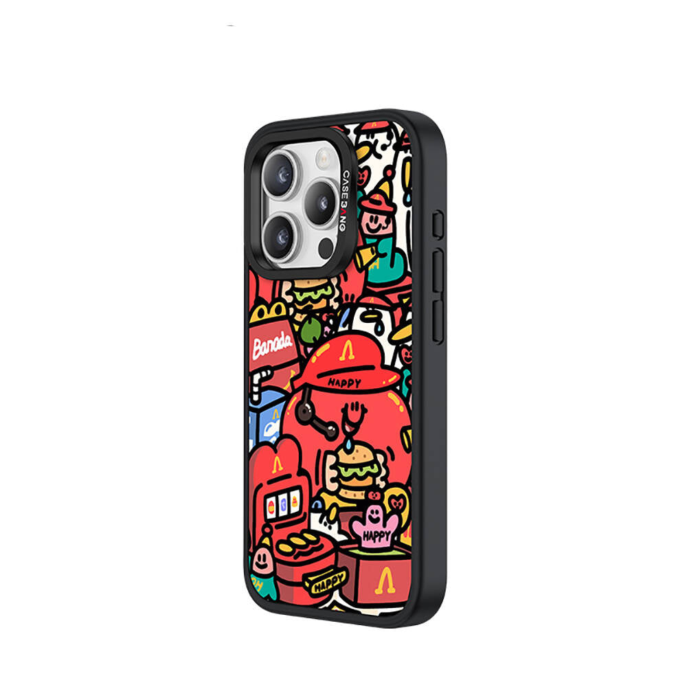 iPhone 15 Pro M-safe Şarj Özellikli Casebang Ahhey Serisi Arka Panel