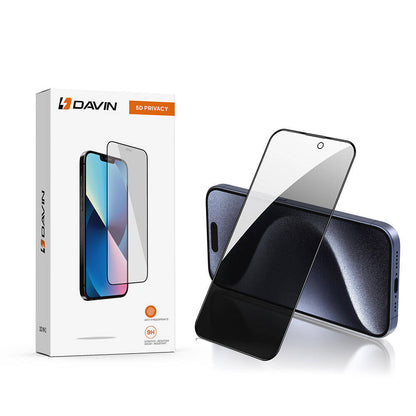 iPhone 15 Pro Max Davin 5D Privacy Cam Ekran Koruyucu