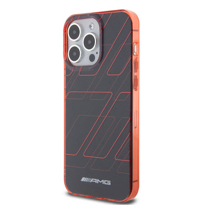 iPhone 15 Pro Max Kılıf AMG Orijinal Lisanslı Çift Katmanlı Dörtgen Desenli Kılıf