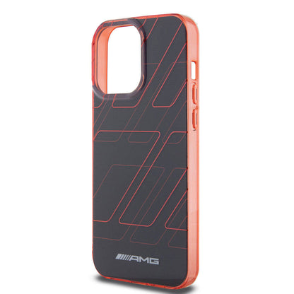 iPhone 15 Pro Max Kılıf AMG Orijinal Lisanslı Çift Katmanlı Dörtgen Desenli Kılıf