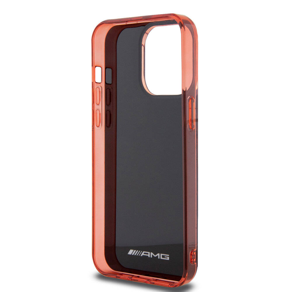 iPhone 15 Pro Max Kılıf AMG Orijinal Lisanslı Çift Katmanlı Dörtgen Desenli Kılıf