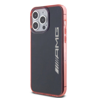 iPhone 15 Pro Max Kılıf AMG Orijinal Lisanslı Çift Katmanlı Şeffaf Büyük Logo Kılıf