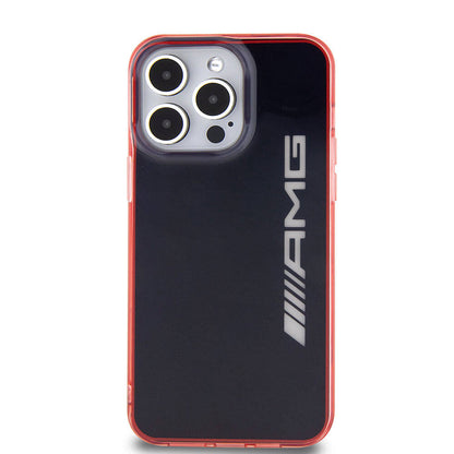 iPhone 15 Pro Max Kılıf AMG Orijinal Lisanslı Çift Katmanlı Şeffaf Büyük Logo Kılıf