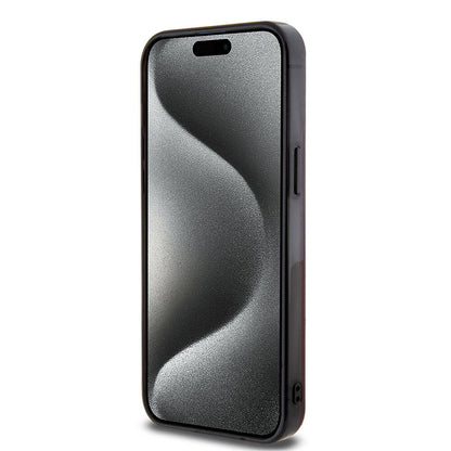 iPhone 15 Pro Max Kılıf AMG orijinal Lisanslı M-safe Şarj Özellikli Eşkenar Dörtgen Desenli Transparan Kılıf