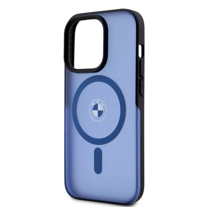 iPhone 15 Pro Max Kılıf BMW Orijinal Lisanslı M-safe Şarj Özellikli IML Baskı Logolu Buzlu Mat Kılıf