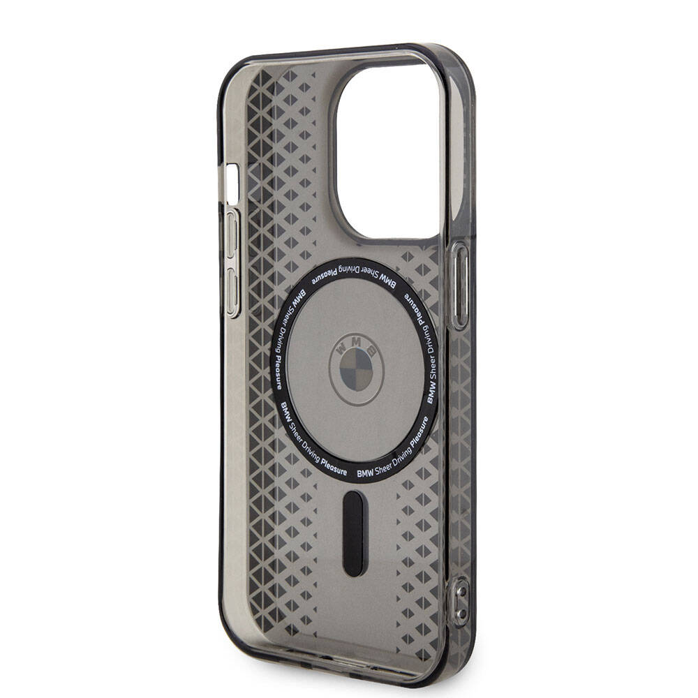 iPhone 15 Pro Max Kılıf BMW M-safe Şarj Özellikli Transparan IML Signature Orijinal Lisanslı Kılıf