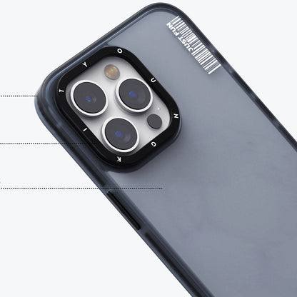 iPhone 15 Pro Max Kılıf Buzlu Mat Tasarım Youngkit Colored Sand Serisi Kılıf