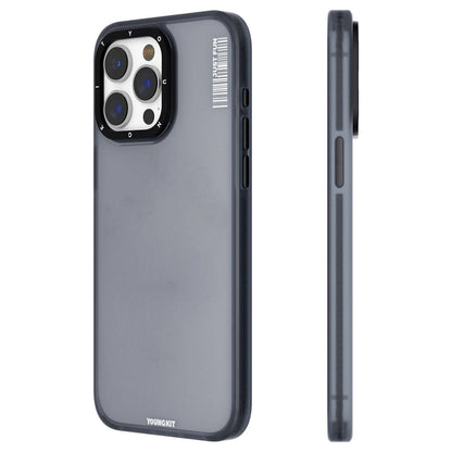 iPhone 15 Pro Max Kılıf Buzlu Mat Tasarım Youngkit Colored Sand Serisi Kılıf