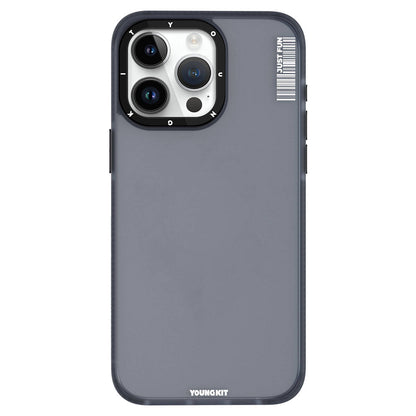 iPhone 15 Pro Max Kılıf Buzlu Mat Tasarım Youngkit Colored Sand Serisi Kılıf