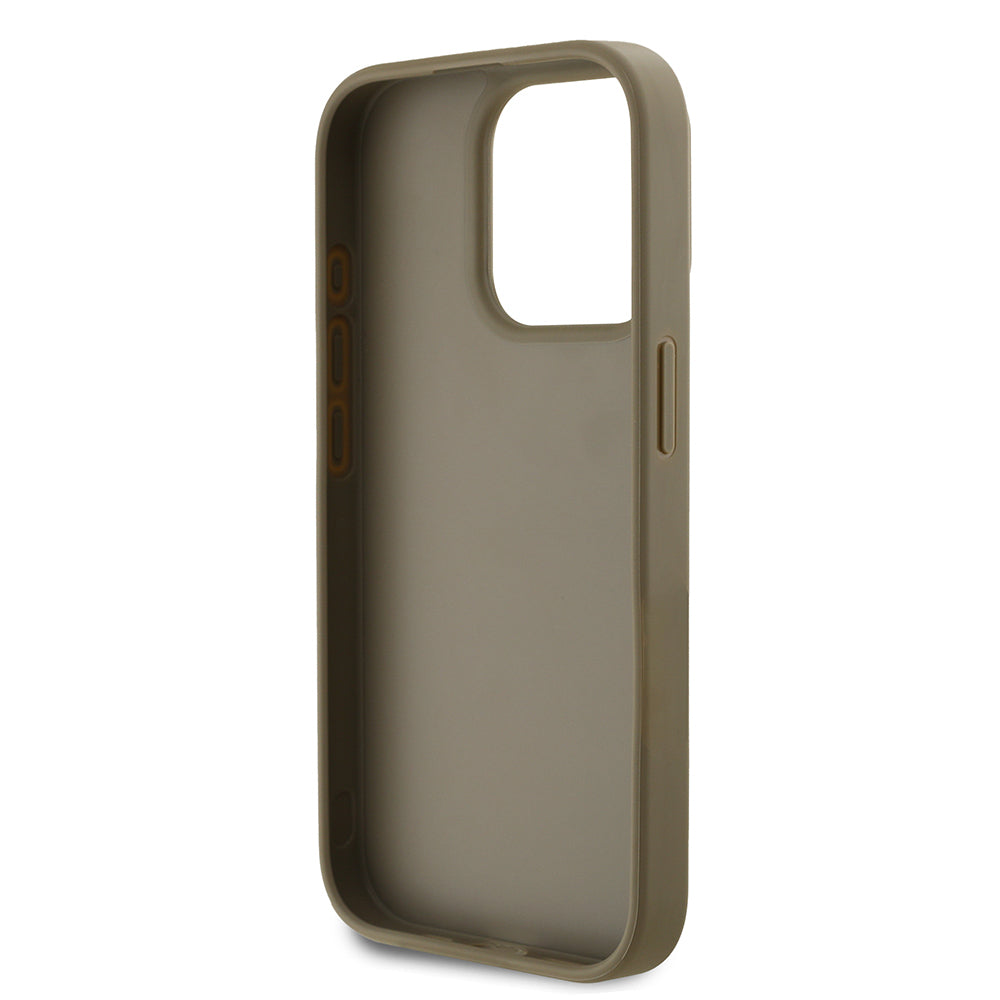 iPhone 15 Pro Max Kılıf DKNY Orjinal Lisanslı Taşlı DKNY Yazılı Metalik Rhinestones PU Deri Kılıf