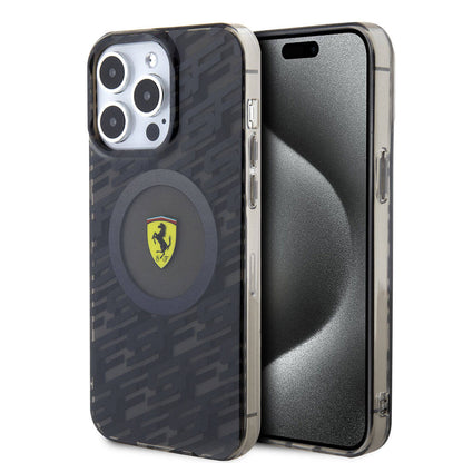 iPhone 15 Pro Max Kılıf Ferrari Orijinal Lisanslı M-safe Şarj Özellikli Multi SF Kılıf