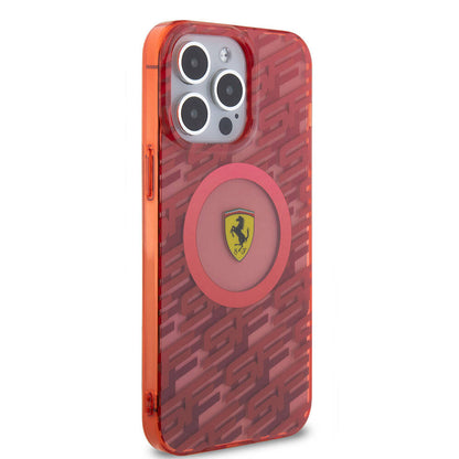 iPhone 15 Pro Max Kılıf Ferrari Orijinal Lisanslı M-safe Şarj Özellikli Multi SF Kılıf