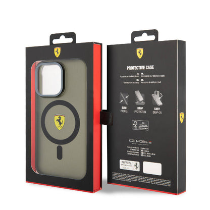 iPhone 15 Pro Max Kılıf Ferrari orijinal Lisanslı M-safe Şarj Özellikli Kontrast Bumper Kılıf