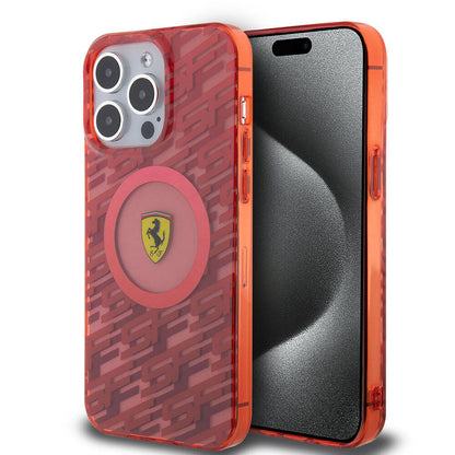 iPhone 15 Pro Max Kılıf Ferrari orijinal Lisanslı M-safe Şarj Özellikli Multi SF Kılıf