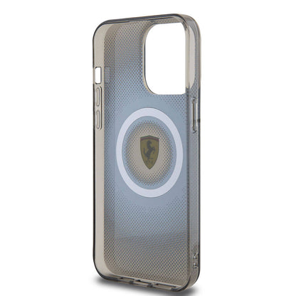 iPhone 15 Pro Max Kılıf Ferrari orijinal Lisanslı M-safe Şarj Özellikli Parçalanan Noktalar Desenli Kılıf