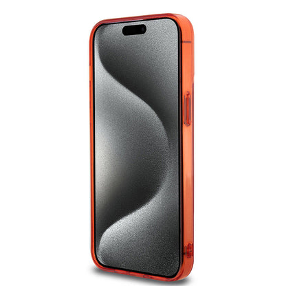 iPhone 15 Pro Max Kılıf Ferrari orijinal Lisanslı M-safe Şarj Özellikli Parçalanan Noktalar Desenli Kılıf