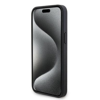 iPhone 15 Pro Max Kılıf Ferrari orijinal Lisanslı PU Delikli Arka Yüzey Metal Logolu Dikişli Büyük SF Yazılı Kılıf