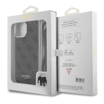 iPhone 15 Pro Max Kılıf Guess Orijinal Lisanslı Çapraz Kordon 4G Desenli Kılıf