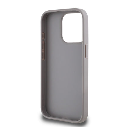 iPhone 15 Pro Max Kılıf Guess Orijinal Lisanslı Gül Baskılı Büyük Metal Logo Dizaynlı Kılıf