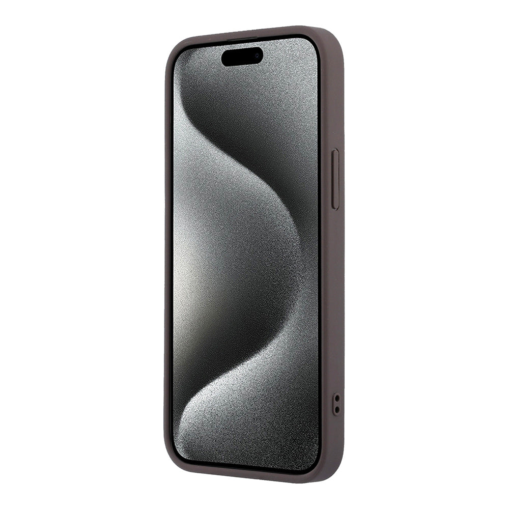 iPhone 15 Pro Max Kılıf Guess Orijinal Lisanslı M-safe Kabartmalı 4G Desenli Yazı Logolu Kılıf