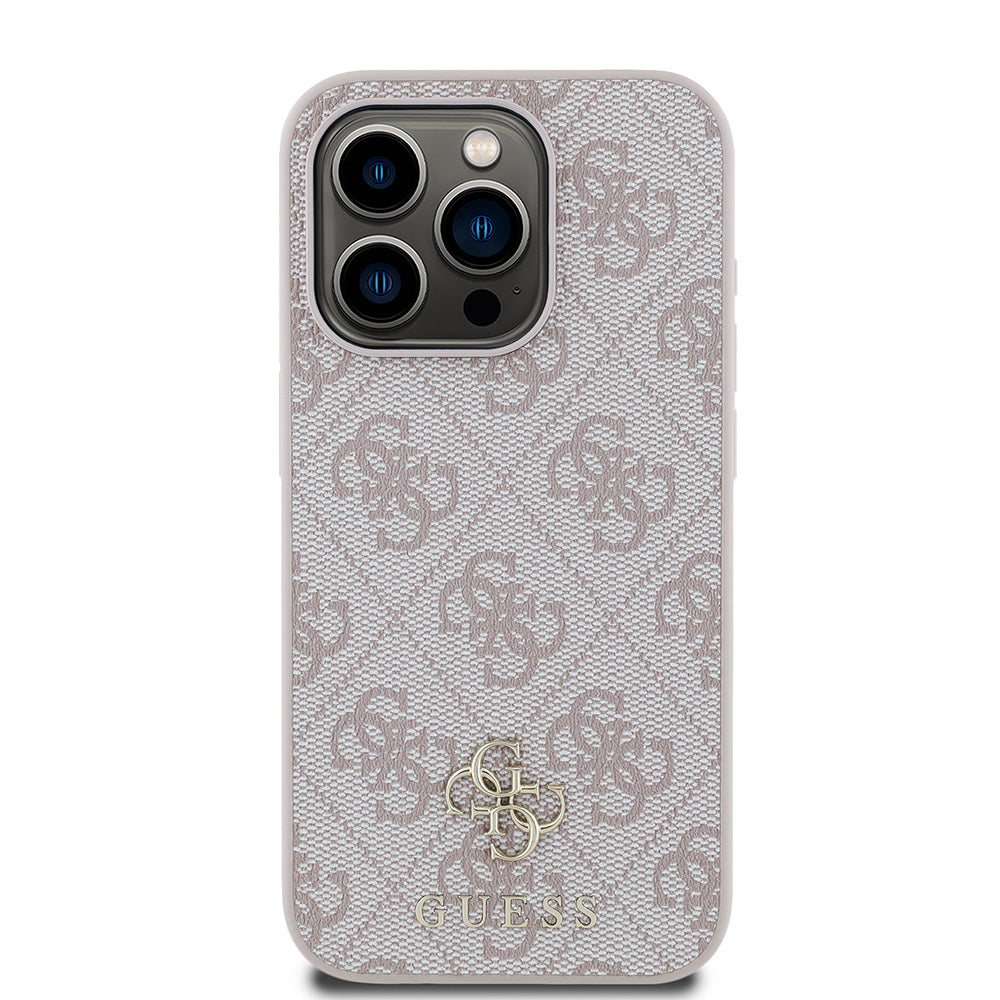 iPhone 15 Pro Max Kılıf Guess Orijinal Lisanslı M-safe Şarj Özellikli Small 4G Classic Kılıf